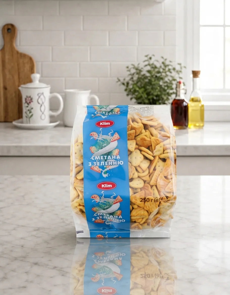 Klim Sour Cream & Herbs Crackers 250g